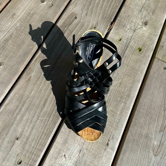 Coach Leather sandals size 10 - Picture 3 of 5